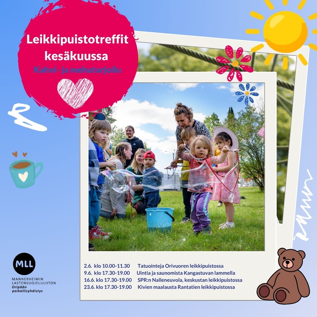 Leikkipuistotreffit Kangastuvan lammella