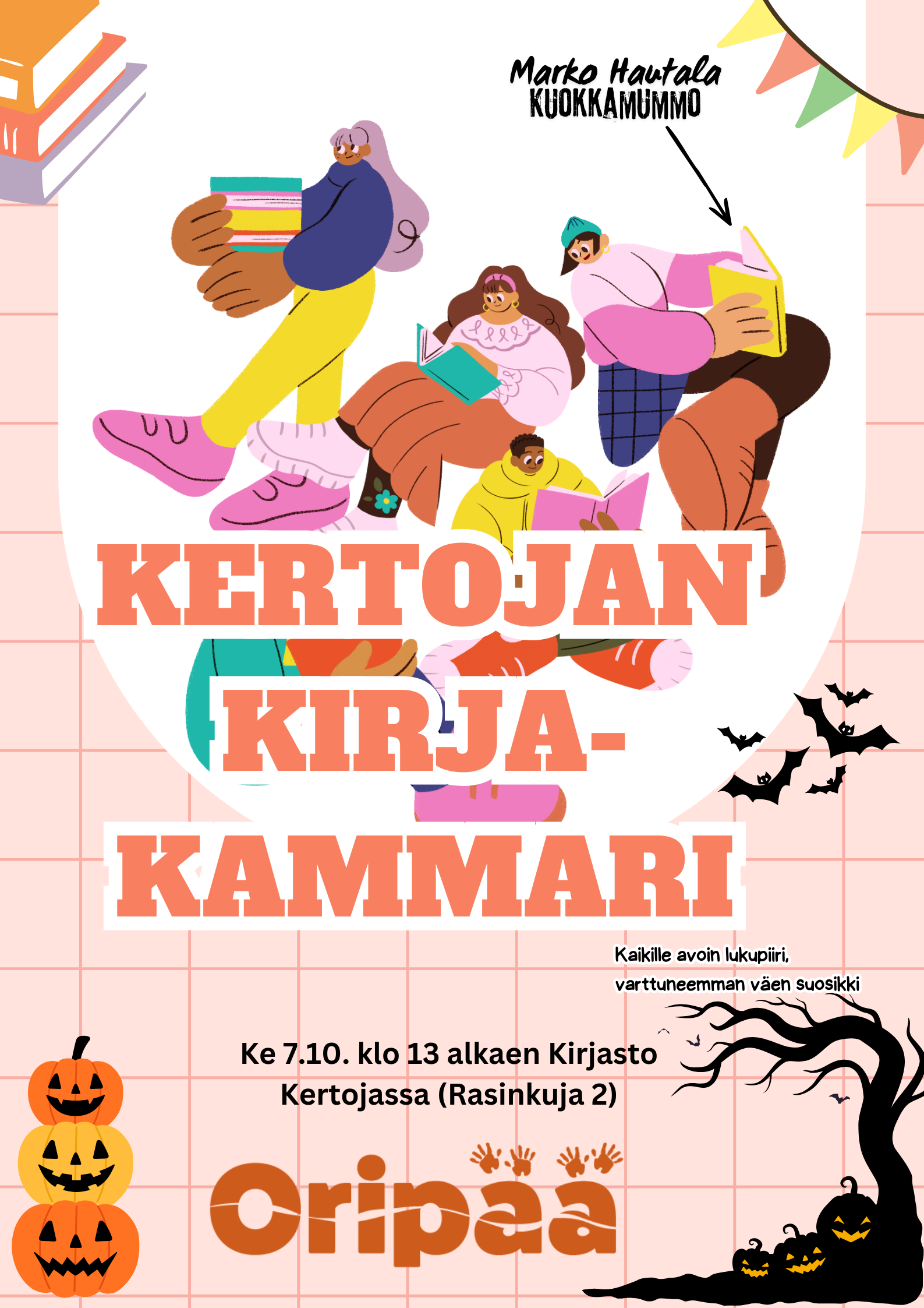 Lukupiirissä "Kuokkamummo"