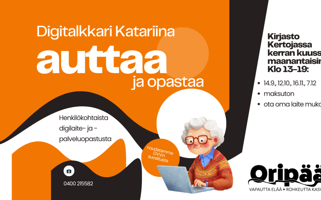 Digitalkkari auttaa: henkilökohtaista digilaite- ja – palveluopastusta