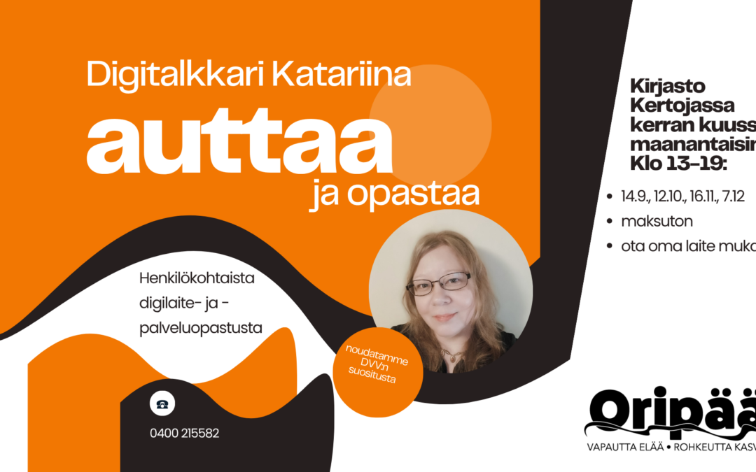 Digitalkkari auttaa: henkilökohtaista digilaite- ja – palveluopastusta